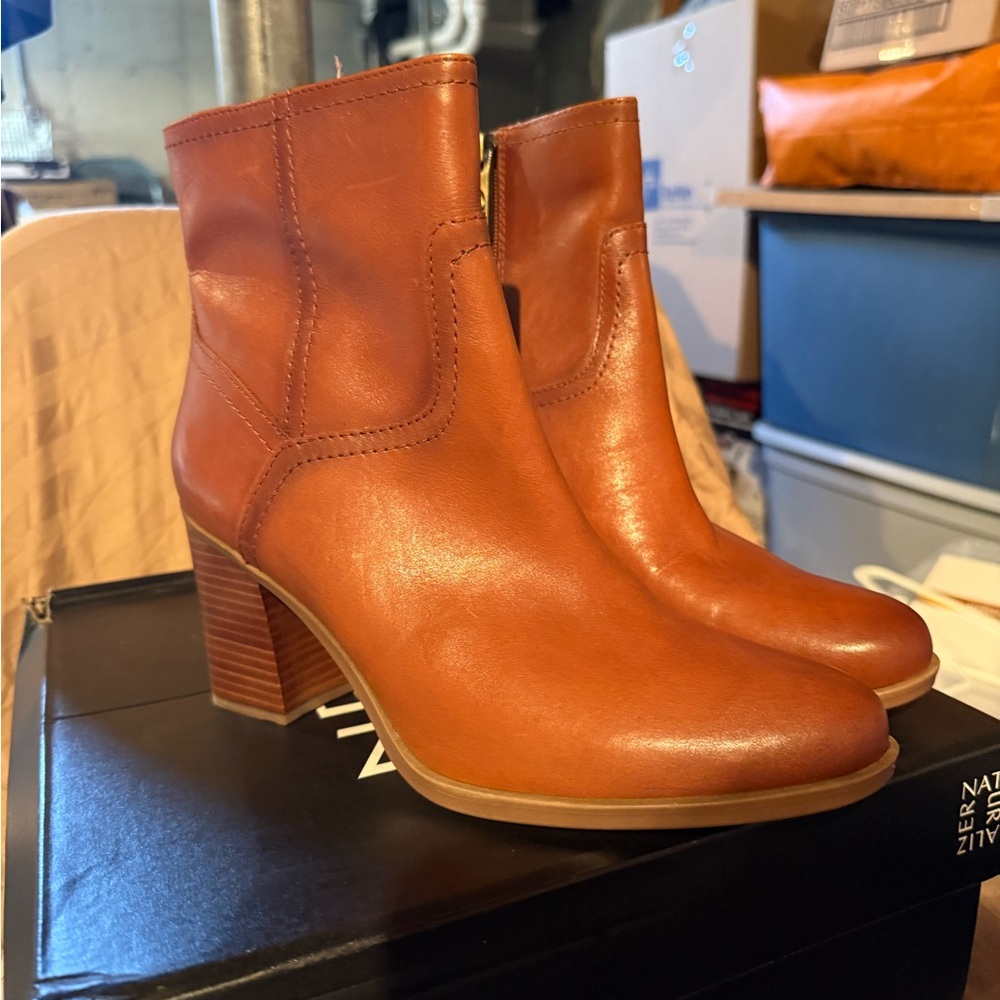 Naturalizer Women's Brown Heeled Boots